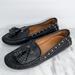 Coach Shoes | Coach Black Leather Gold Studded Driving Mocs Norfolk Size 7 | Color: Black/Gold | Size: 7