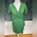 Anthropologie Dresses | Anthropologie X Kachel Size 10 Silk/Viscose Wrap Dress, Green Polka Dot Size 10 | Color: Cream/Green | Size: 10