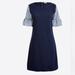 J. Crew Dresses | J. Crew Women’s Gingham Print Bell Sleeve Dress Size Small | Color: Blue | Size: S