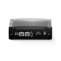 Baieyu Industrial Fanless Mini PC Core i7-10610U, 8GB RAM DDR4 256GB SSD 1TB HDD, Industrial Mini PC, 2×RJ45, BT4.2, Industrial Fanless PC with HD/RS232, Windows 11 Pro Fanless Industrial Mini PC