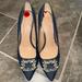 Jessica Simpson Shoes | Jessica Simpson Denim High Heel Pumps With A 3 1/2" Inch Heel | Color: Blue | Size: 10