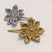 Anthropologie Accessories | Anthropologie Flower Hair Clips | Color: Gold/Gray | Size: Os