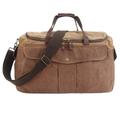 Travel Duffel Bag 19inch Travel Duffel Bag Leather Canvas Luggage Weekend Vintage Carry-on Bag for Men Overnight Bag (Color : B, Size : 50 * 22 * 30cm)
