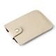 ONDIAN Card Holder Portable Slim Coin Purse Card Case Leather Business Card Case for Women Men (Color : White, Size : 7.5x1.5x0.3cm)