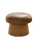 RUVANE Small Stool, Household Low Stool, Solid Wood Sofa Stool, Small Board Stool, Sitting Pier, Mushroom Stool Star of Light