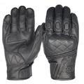 ETomey Motorcycle Gloves Retro Real Leather Motorcycle Gloves Full Finger Touch Screen Race Riding Motocross Men Motorcycle Accessories Motorbike Gloves (Color : 546-Black, Size : M)