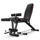 Dumbbell Bench Home Equipment for Men Multi-function Fitness Bench Adjustable Workout Bench Weight Bench with Leg Extension and Leg Curl Black