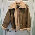 Levi's Jackets & Coats | New Levi’s Relaxed Faux Shearling & Faux Leather Aviator Jacket | Color: Tan | Size: M