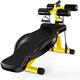 Workout Bench Dumbbell Bench Weight Bench,Sit-up Fitness Equipment,Home Multi-Function Dumbbell Bench,Foldable Workout AB Bench,for Full Body Workout Yellow 113x38x73cm