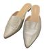 Anthropologie Shoes | Anthropologie Matt Bernson Mule Womens Size 10 Gold Pointed Toe Leather Flats | Color: Gold | Size: 10