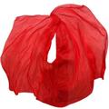 Belly Dance Silk Scarf Silk Veil Shawl Women Scarf Costume Accessory Customized Handmade Dyed Silk Veil Belly Dance Veil Accessory Belly Dance Scarf (Color : Red Veil, Size : 270x114cm)