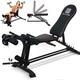 Dumbbell Bench, Adjustable Weight Bench, Fitness Bench, Sit Up AB Workout Bench, with Leg Extension and Leg Curl, Home Equipment