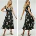 Free People Dresses | Free People All I Got Tiered Ruffle Floral Maxi Dress Women’s Size 4 | Color: Black | Size: 4