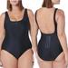 Adidas Swim | Adidas Womens One Piece Swimsuit Standard Iconisea Premium Swimsuit Black 4x | Color: Black | Size: 4x