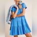 Anthropologie Dresses | Anthropologie Georgina Tiered Mini Shirtdress | Color: Blue | Size: L