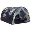 Bed Tent for Kids, Single Bed Tent Canopy House, Kids Bed Tents for Boys Girls, Tent House for Boys and Girls,Canopy Bed Dream Privacy Space Full Sleeping Tents for Two Single Beds,Popup Frame Design