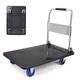 Platform Trolley Cart Heavy Duty Folding Hand Truck 600 KG Load Capacity Sack Barrow Flatbed Trolley on Wheels