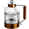 Electric Kettle, ASCOT Glass Electric Tea Kettle 1.5L 2200W Tea Heater & Hot Water Boiler, Borosilicate Glass, Auto Shut-Off and Boil-Dry Protection (Copper)