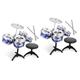 UPKOCH 2pcs Set Drum Kit Toy Drum Gift for Boys Babies Toys Toddler Toy Baby Playpin Drums Stool Kids Baby Gifts Jazz Drum Instruments Toys Child Rock and Roll Drum Set Plastic