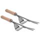 YyDDs Weed Removal Tool,2Pcs Garden Hand Weeder Stainless Steel Sturdy Durable Rustproof Glossy Handle Weed Removal Tool