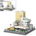 Guggenheim Museum Building Kit 902Pieces Famous Landmark Street Scene House Clamp Building Block Model Building Block for Children Ages 6 and Up