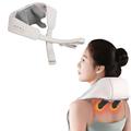 Shiatsu Massager, Deep Tissue Massager, Shiatsu Neck Massager, Electric Massager for Neck, Shoulder, Back, Muscle, Pain Relief at Home, Office and Car (White)