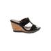 Sofft Wedges: Black Solid Shoes - Women's Size 9 - Open Toe