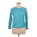 Croft & Barrow Long Sleeve T-Shirt: Teal Tops - Women's Size X-Large