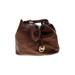 MICHAEL Michael Kors Leather Tote Bag: Pebbled Brown Print Bags