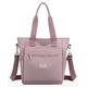 AGJBY Women's Canvas Tote Bag Crossbody Satchel Bag Nylon Purse Shoulder Bag Hobo Bag Cute Large Size Casual Clutch (B-lightpurple)