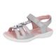 RICOSTA Kids Sandals Cleo,Width: Narrow (WMS),Sandal,Summer Shoes,Casual Shoe,Velcro,Grey (Graphit / 450),2.5 UK