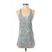 Lululemon Athletica Active Tank Top: Gray Color Block Activewear - Women's Size Small
