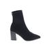 Steven New York Boots: Black Solid Shoes - Women's Size 10 - Pointed Toe