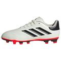 adidas Copa Pure II Club Flexible Ground Boots Sneaker, Ivory/Core Black/Solar Red, 13.5 UK Child