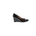 J.Crew Wedges: Black Print Shoes - Women's Size 10 - Almond Toe