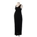 Gap - Maternity Casual Dress Scoop Neck Sleeveless: Black Solid Dresses - Women's Size Small