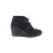 TOMS Ankle Boots: Black Print Shoes - Women's Size 6 - Round Toe