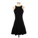 Express Casual Dress - DropWaist: Black Solid Dresses - Women's Size 4