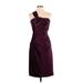 Bill Levkoff Cocktail Dress - Bridesmaid: Burgundy Dresses - Women's Size 8