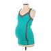 Jessica Simpson Active Tank Top: Teal Print Activewear - Women's Size Small Maternity