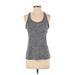 Under Armour Active Tank Top: Gray Activewear - Women's Size Small