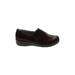 Alegria Mule/Clog: Loafers Wedge Casual Burgundy Solid Shoes - Women's Size 42 - Round Toe