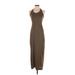 Haute Hippie Casual Dress - Sheath Scoop Neck Sleeveless: Brown Print Dresses - Women's Size X-Small