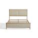 Metal Frame Platform Bed with Steamed Bread Shaped Sponge Soft Bag Headboard Footboard Solid Wood Ribs Slat Support Bed