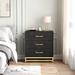 3 Drawer Dresser for Bedroom, Modern Wood Dressers Chest of Drawers with Storage