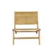 Seagrove Mid-Century Modern Wood Armless Outdoor Patio Chair, Natural by JONATHAN Y