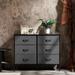 6 Drawer Dresser Drawer Chest Tall Storage Cabinet Organizer Unit Bedroom Living Room