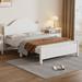 Red Barrel Studio® Bramford Traditional Concise Style Solid Wood Platform Bed, No Need Box Spring Wood in White | 39 H x 57.1 W x 79.8 D in | Wayfair