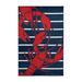 Blue/Navy 79 x 60 x 1 in Area Rug - Dovecove Groseiller Indoor/Outdoor Area Rug Polypropylene | 79 H x 60 W x 1 D in | Wayfair