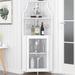 17 Stories Cropsey Corner Wine Bottle & Glass Rack Wood in Brown | 32 H x 20 W x 6 D in | Wayfair 957F8F6DBF9743AD92752367502CD4A3